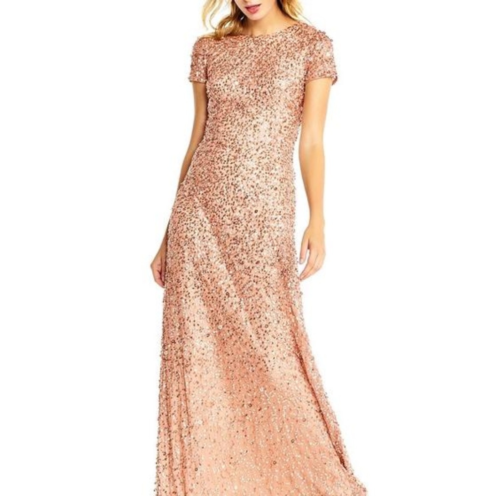Adrianna Rose Gold Gown
